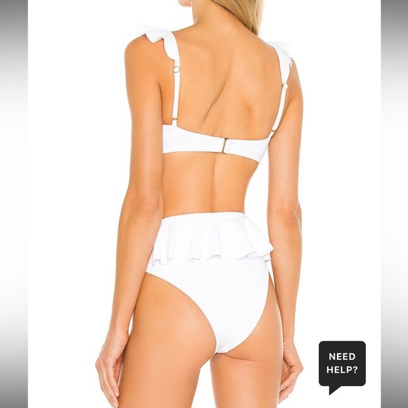 Beach Riot White Ruffle Bikini - Picture 3 of 8